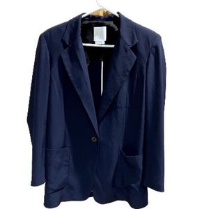 DKNY PURE Women’s Navy Blue Blazer Size Petite Small